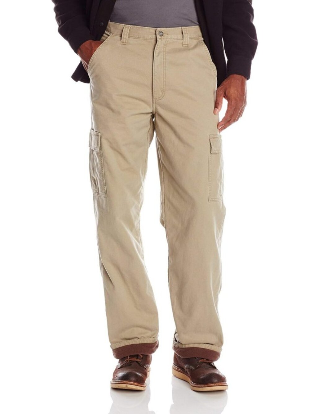 Cozy Fleece Lined Cargo Pants for Men | Warm, Stylish & Functional Outdoor Wear
